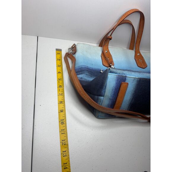 Brighton Spring Refresh Comtempo Bluewater Leather Satchel Purse Coastline Women - Picture 9 of 10